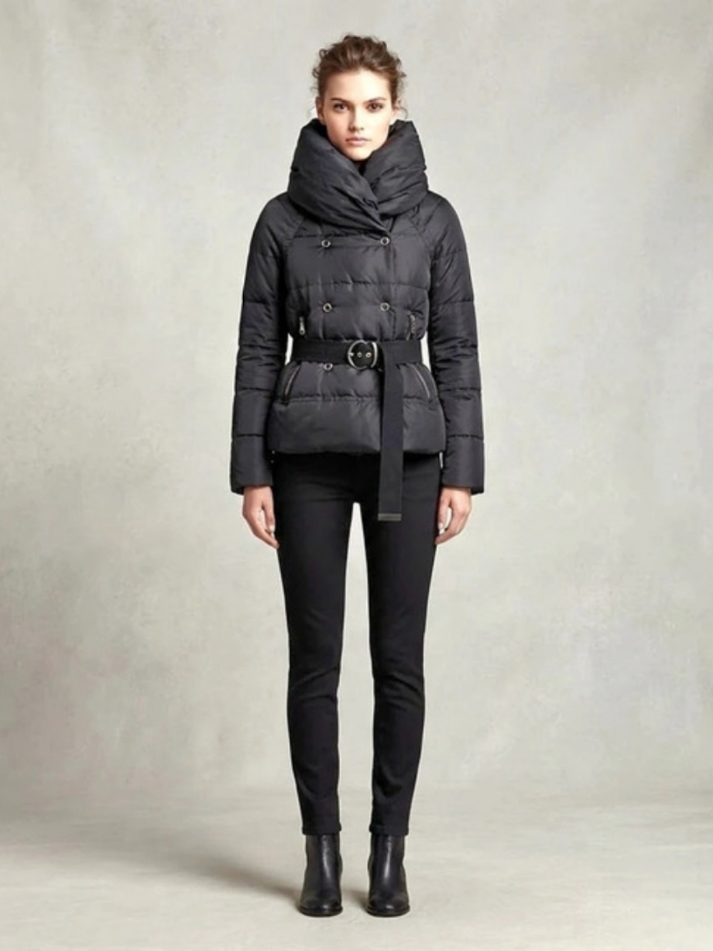 🖤 CoffeeShop Black Puffer Jacket Size XS / S